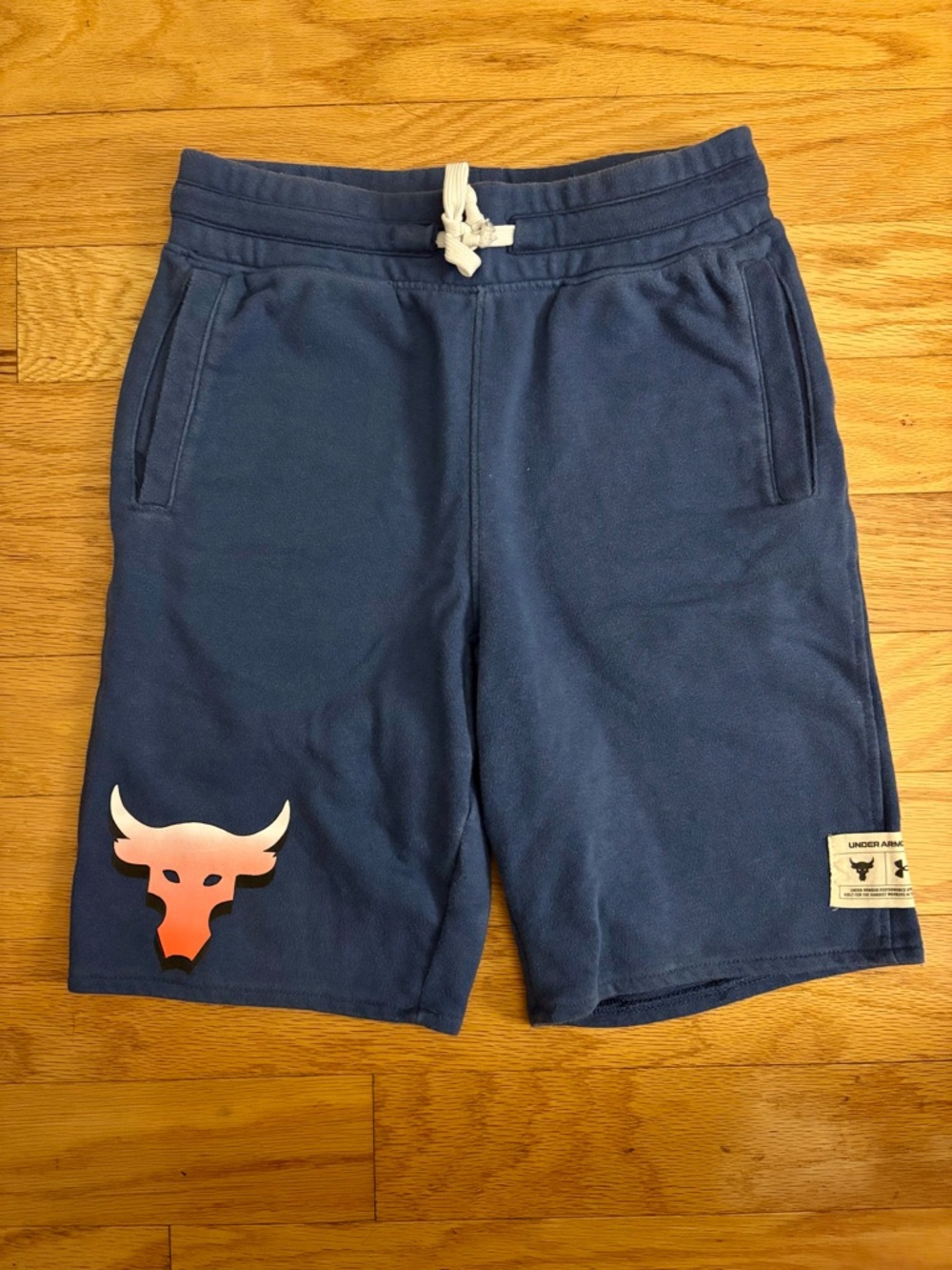 Youth Navy Blue Under Armor + Iron Paradise Shorts